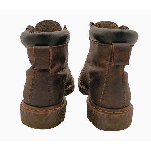 Vintage DR. DOC MARTENS '939' Brown Leather Combat Boot Mens US 8 Shoes England - Picture 6 of 9